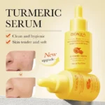 BIOAQUA سيروم الوجه بالكركم مضاد للأكسدة ومهدئ للبشرة المصابة بحب الشباب حمض الهيالورونيك للتحكم في الدهون وترطيب بشرة الوجه - Image 2